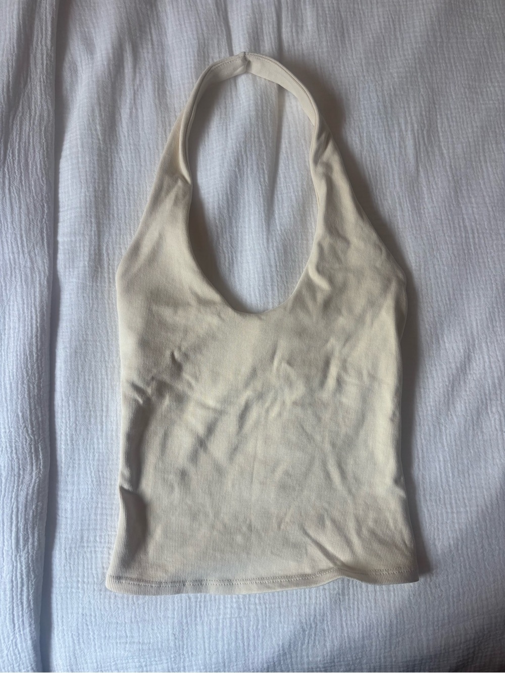 Women’s Butter Yellow Halter Top